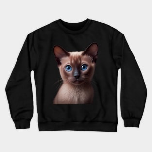 Tonkinese Cat - A Sweet Gift Idea For All Cat Lovers And Cat Moms Crewneck Sweatshirt